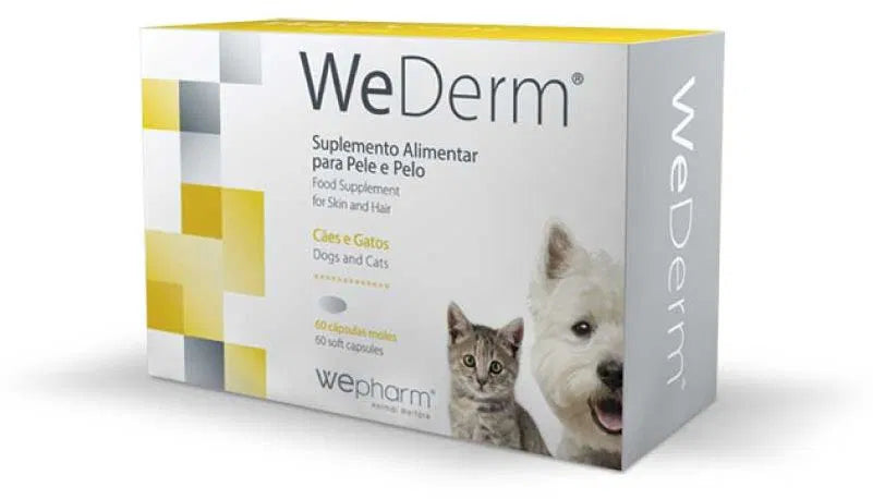 WePharm WeDerm Dogs and Cats Skin and Hair food supplement 60 Capsules