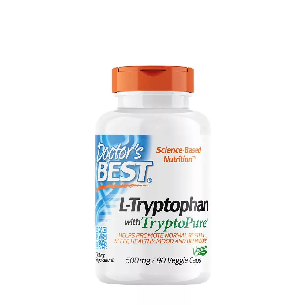 DOCTOR'S BEST L-TRYPTOPHAN WITH TRYPTOPURE 500 MG (90 VEGGIE CAPSULES ...