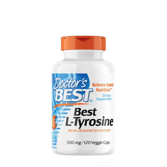 DOCTOR'S BEST L-TYROSINE 500 MG (120 VEGGIE CAPSULES)