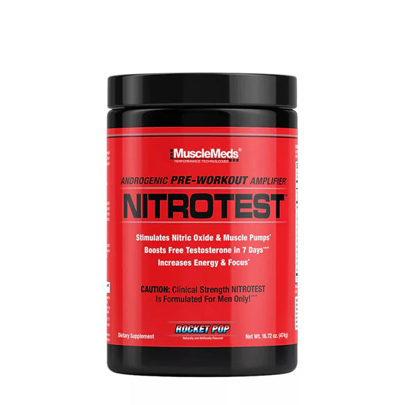 MUSCLEMEDS NITROTEST - 2 IN 1 PRE-WORKOUT + TEST BOOSTER 474 g