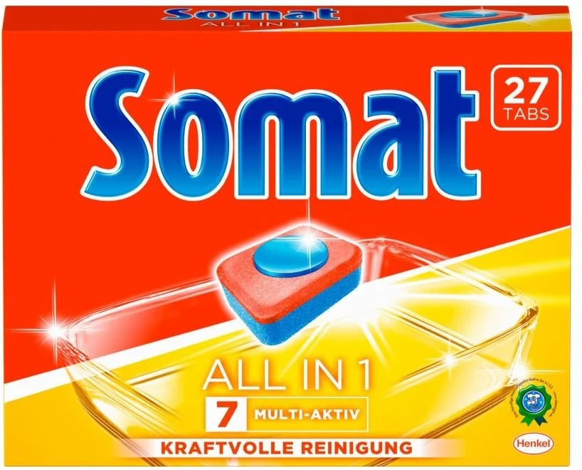 SOMAT Dishwasher Tablets All-in-1 Multi-Active 27 pcs