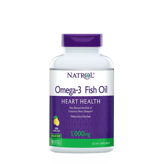 NATROL OMEGA-3 FISH OIL 1000 MG (NATURAL LEMON)