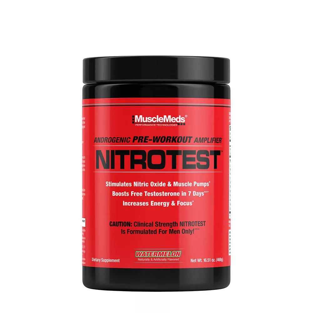 MUSCLEMEDS NITROTEST - 2 IN 1 PRE-WORKOUT + TEST BOOSTER 474 g