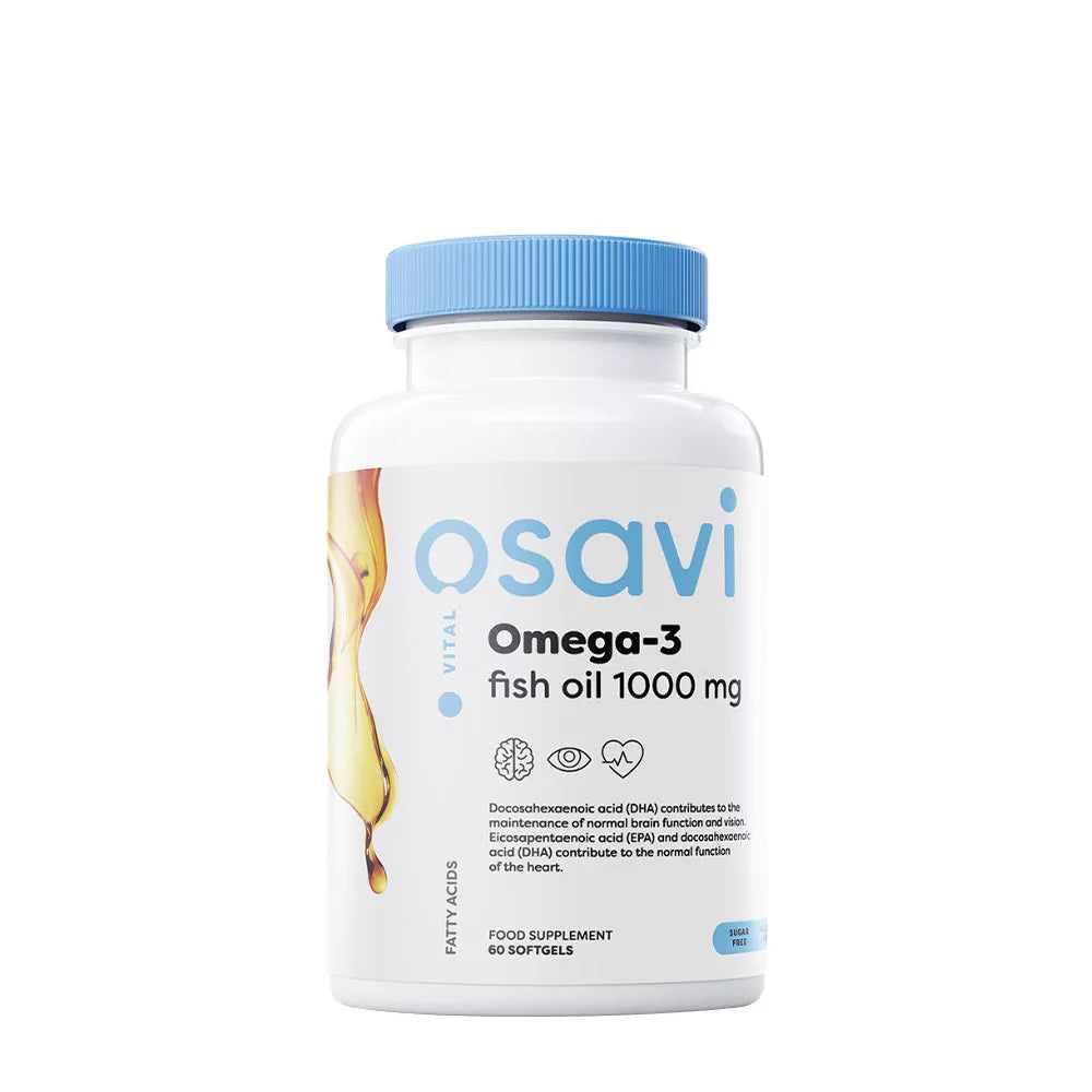 OSAVI OMEGA-3 FISH OIL - 1000 MG - LEMON FLAVOUR (60 SOFTGELS)