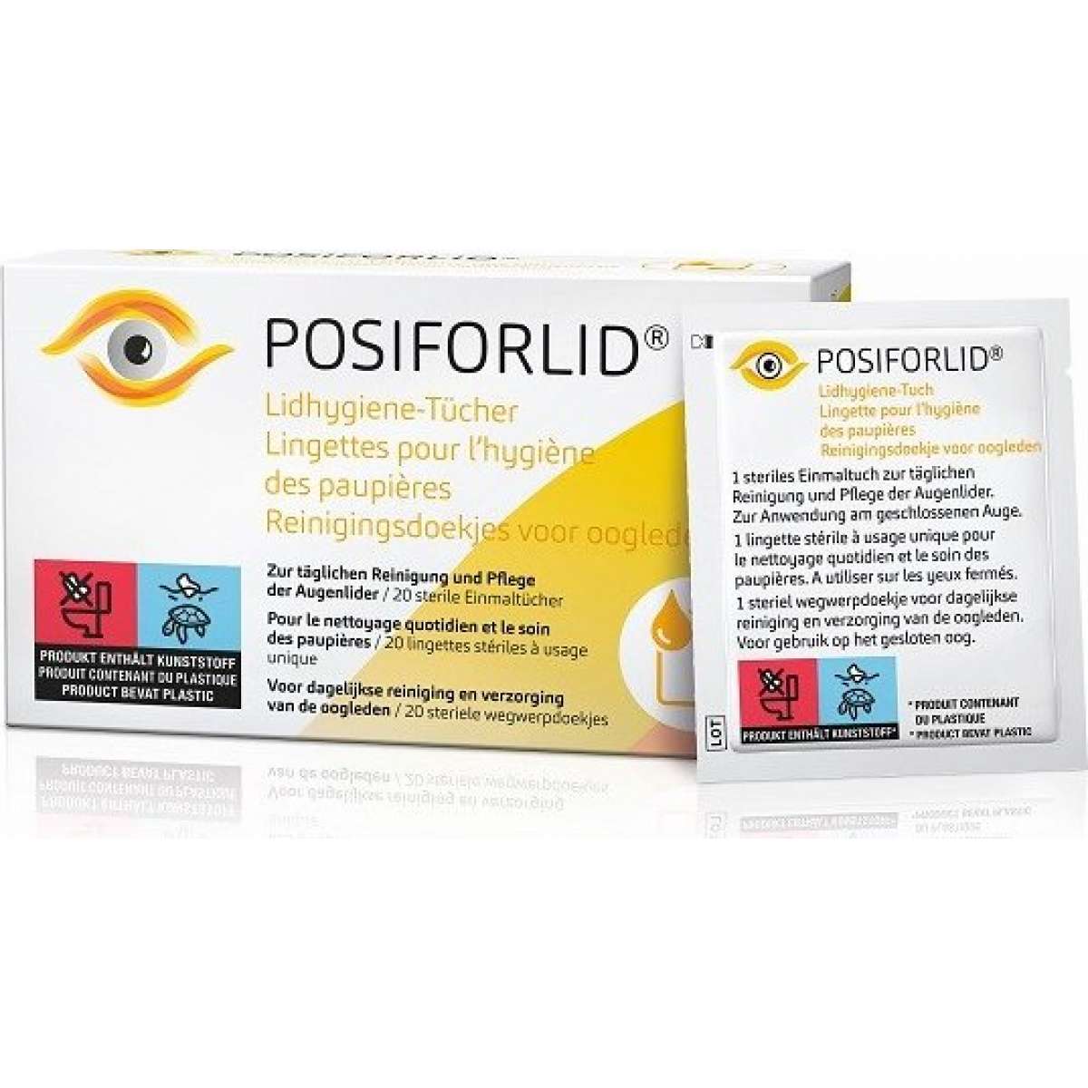 POSIFORLID® Eyelid Hygiene Wipes 20 pcs