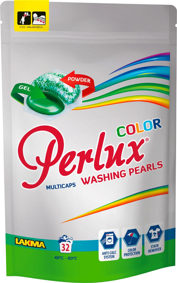 PERLUX Washing Pearls Super Compact Color Multicaps 32 pcs