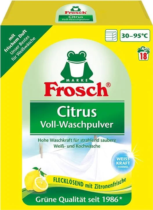 FROSCH Laundry Detergent Powder Citrus (18 washes) - 1,350 g