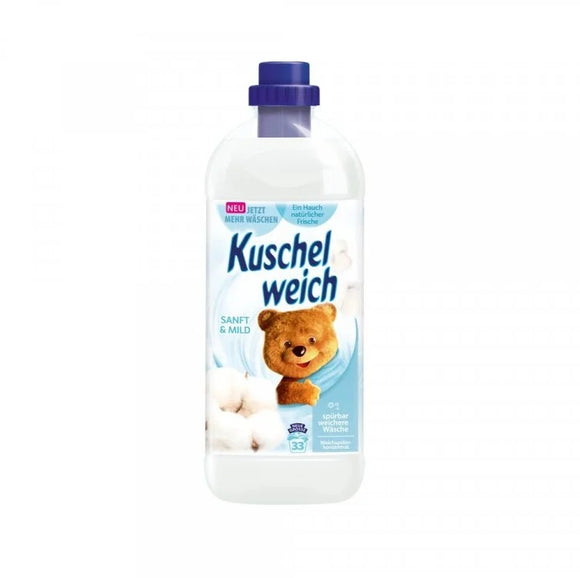 KUSCHElWIECH Sanft & Mild Liquid Fabric Softener 1000 ml (33 washes)