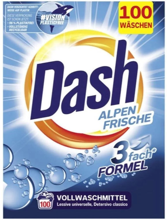 DASH Laundry Detergent powder Universal Alps Fresh 6 kg (100 washes)