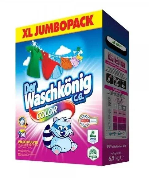 DER WASCHKÖNIG Color Laundry Detergent 6,5 kg (100 washes)