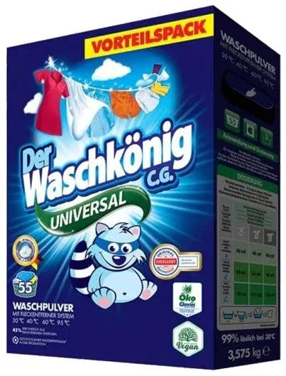 DER WASCHKÖNIG Universal Laundry Detergent 3,575 kg (55 washes)
