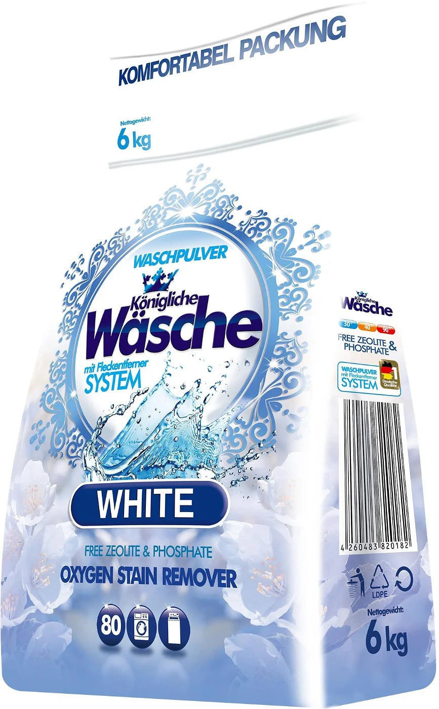 KÖNIGLICHE WÄSCHE Laundry Detergent White 6 kg (80 washes)