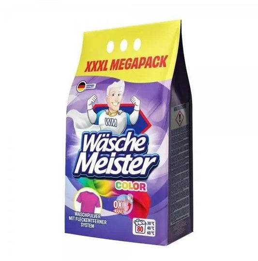 WASCHE MEISTER Color Laundry Detergent Powder 6 kg (80 washes)