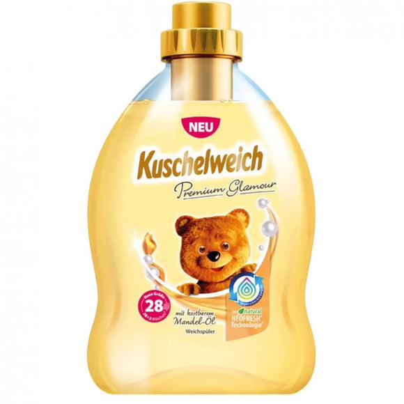 KUSCHELWEICH Liquid Fabric Softener Premium Glamor cream 750 ml (28 washes)