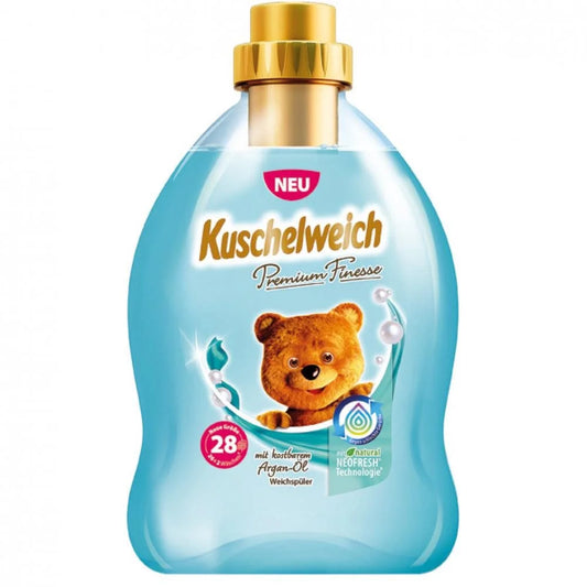 KUSCHELWEICH Liquid Fabric Softener Premium Glamor blue 750 ml (28 washes)