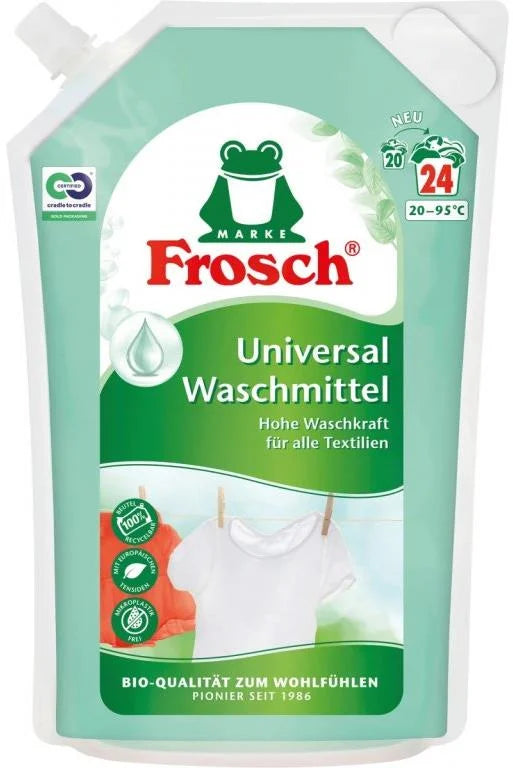 FROSCH Liquid Laundry Detergent Universal White 1,8 L (24 Washes)