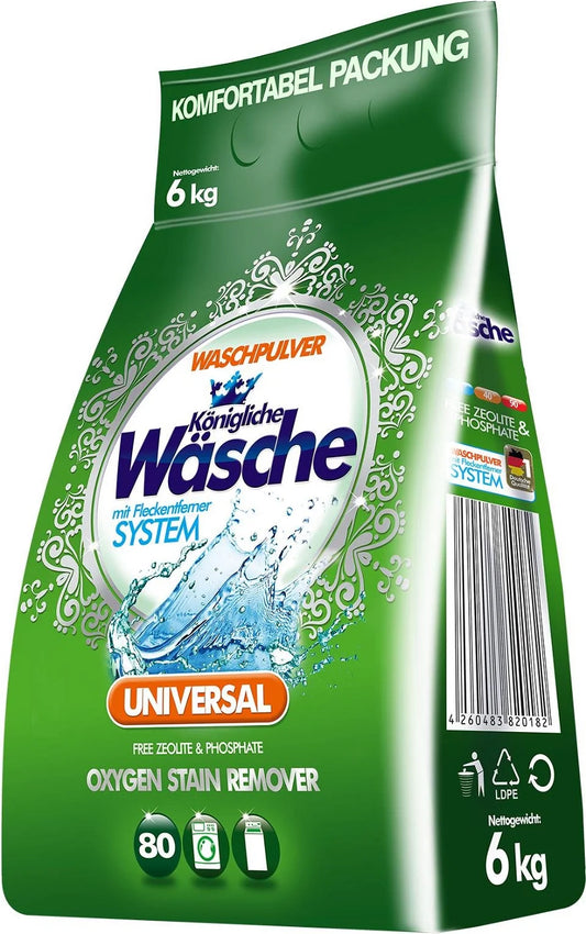 KÖNIGLICHE WÄSCHE Laundry Detergent Universal 6 kg (80 washes)