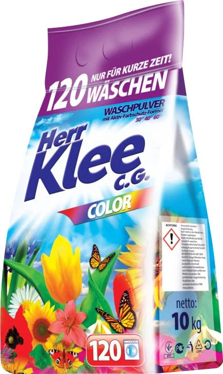 HERR KLEE Color Laundry Detergent Powder 10kg (120 Washes)