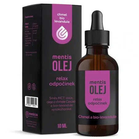 Mentis oil for relaxation and rest with hops and French bio-lavender 10 ml