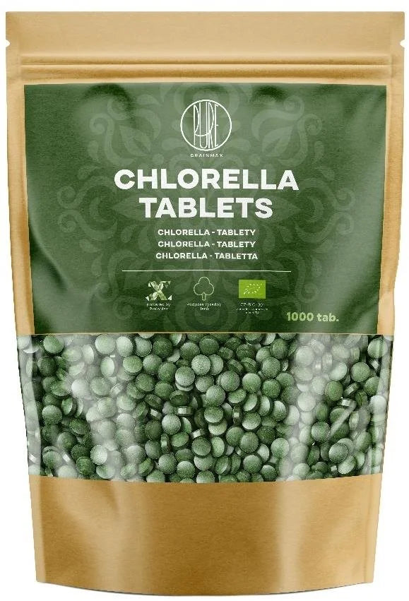 BrainMax Pure Chlorella Tablets, BIO, 1000 tablets