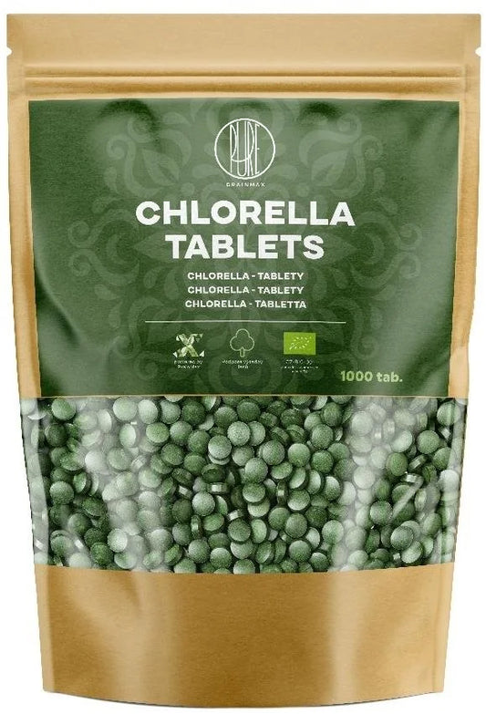 BrainMax Pure Chlorella Tablets, BIO, 1000 tablets