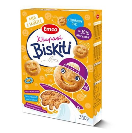 Emco Crispy Biskiti honey and cinnamon 350g