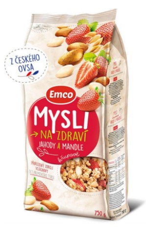 Emco Mysli na Zdraví Oatmeal Strawberries and almonds 750 g