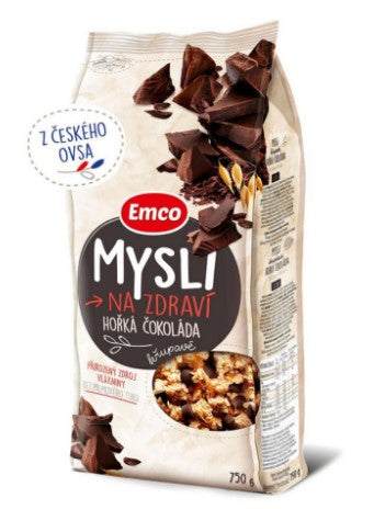 Emco Mysli na Zdraví Oatmeal Crispy dark chocolate 750 g