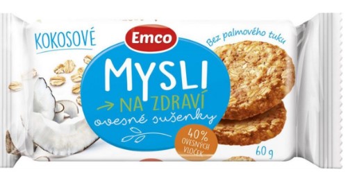 Emco Mysli na Zdraví Oat cookies with coconut 5 x 60 g