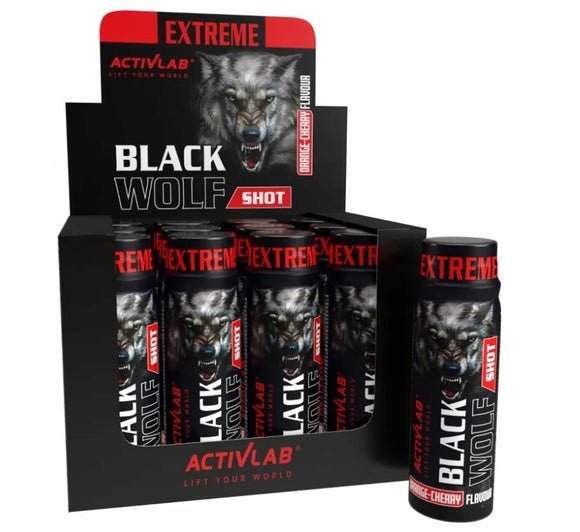 Activlab Black Wolf Pre-workout Shot 12 x 80 ml orange-cherry flavor