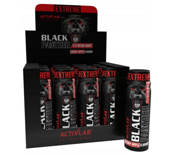 Activlab Black Panther Pre-workout Shot 12 x 80 ml cherry-apple flavor