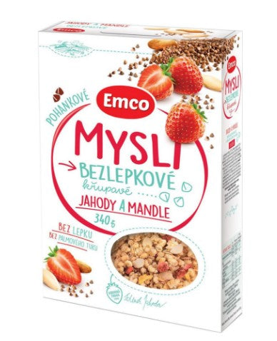 Emco Mysli na Zdraví Buckwheat strawberry and almond 340 g