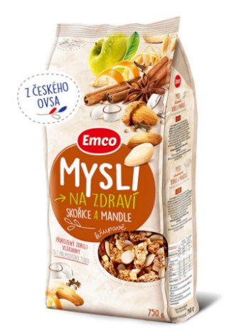 Emco Mysli na Zdraví Cinnamon and almonds Oatmeal 750 g