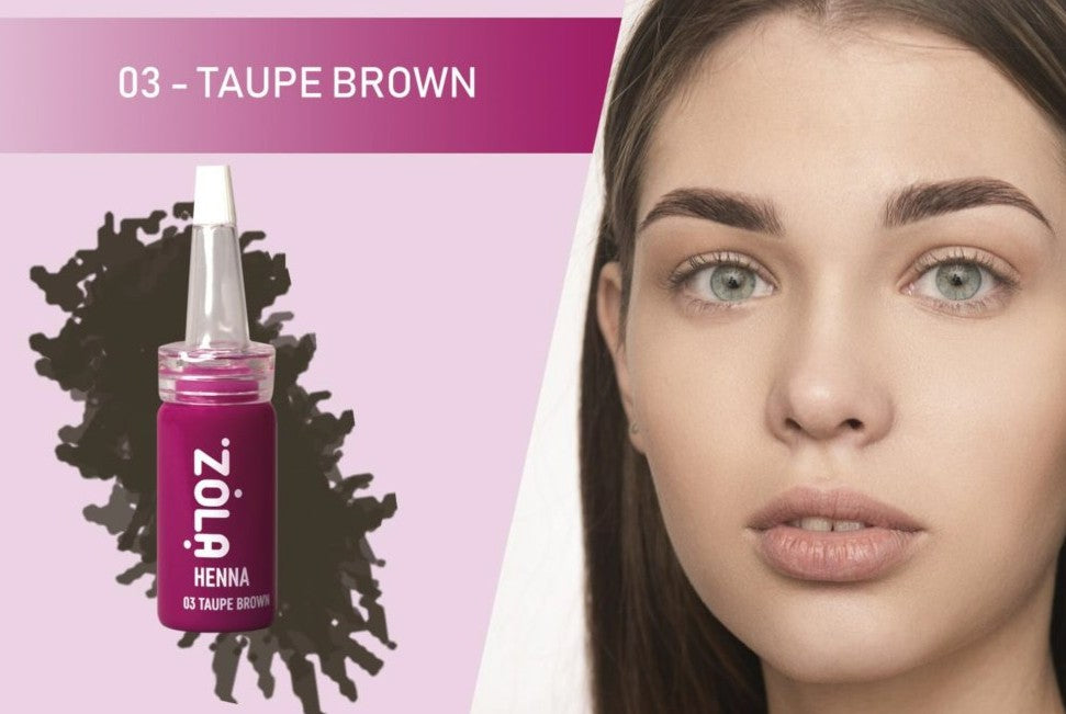 ZOLA eyebrow henna - 03 Taupe brown, 5 g