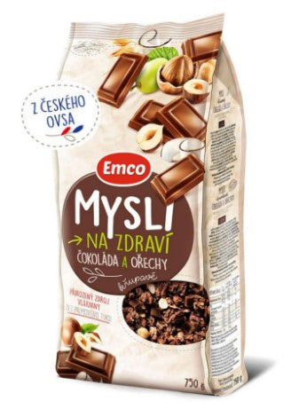 Emco Mysli na Zdraví Chocolate and nuts Oatmeal 750 g