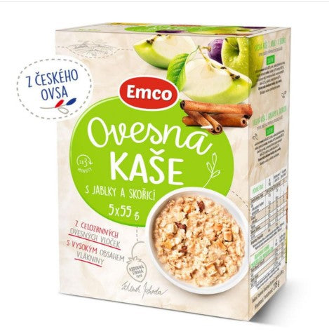 Emco Oatmeal with apples and cinnamon 5x55 g