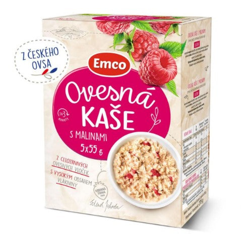 Emco Oatmeal with raspberries 5x55 g