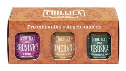 Chillila Hot sauce Gift Box 3 x 60 ml