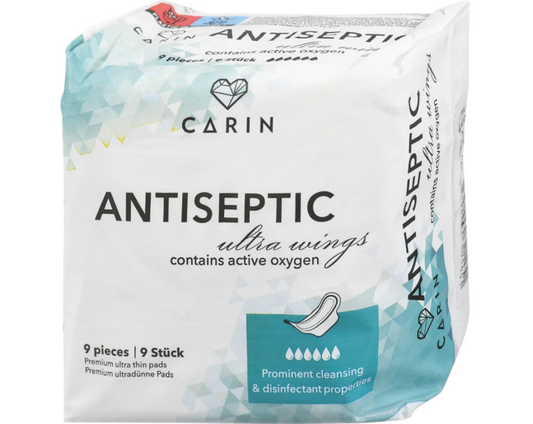 CARIN antiseptic pads with active oxygen Ultra, 9 pcs