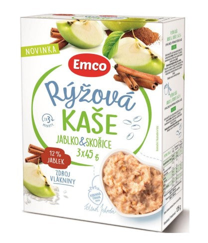 Emco Rice porridge apple & cinnamon 3x45g