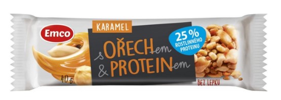 Emco Bar with nut & protein caramel 5 x 40 g