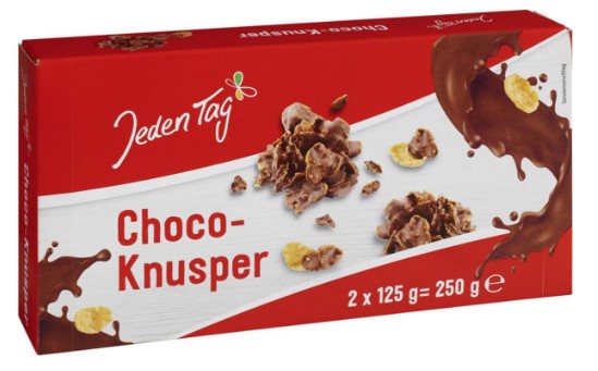 Jeden Tag Cornflakes in milk chocolate 250g