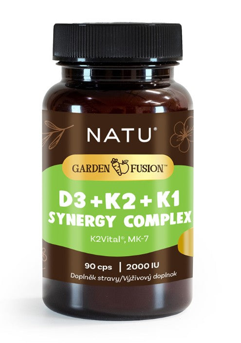 NATU Vitamin D3+K2+K1 Synergy Complex 2000 IU 90 capsules