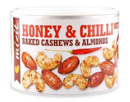 Mixit Honey & Chili Nuts Baked Cashews & Almonds 140g