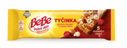 Opavia BeBe Good Morning bar with cranberries and hazelnuts 5 x 40g