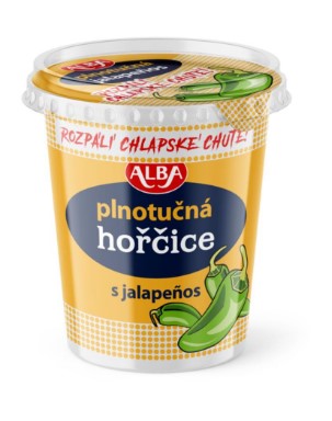 Alba plus Full-fat mustard with jalapeños 200g