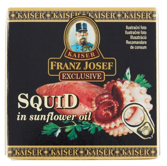 Franz Josef Kaiser Squid in Sunflower Oil 3 x 54 g