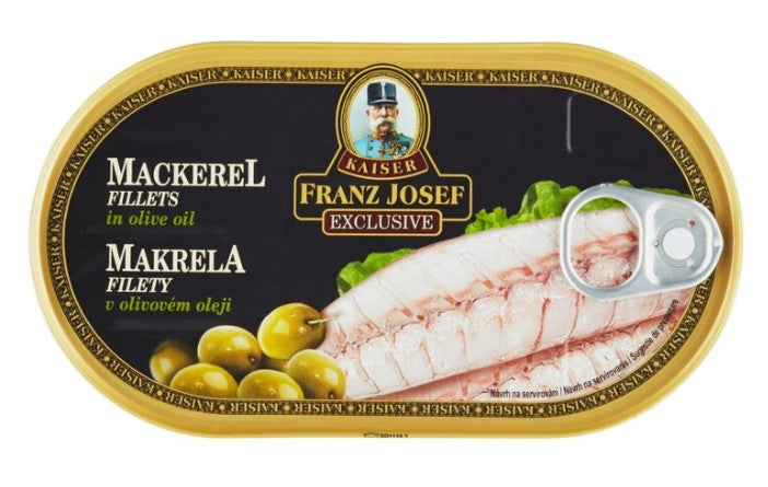 Franz Josef Kaiser Mackerel smoked fillets in olive oil 2 x 102 g