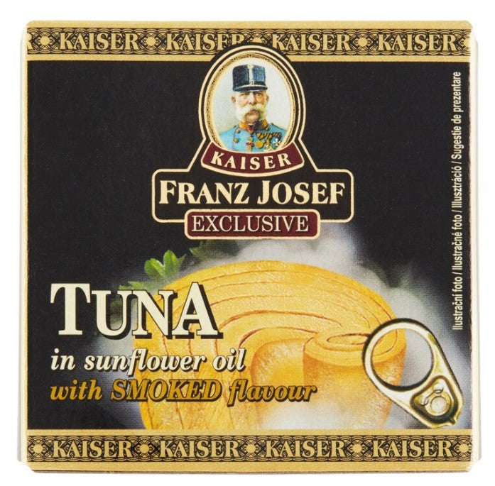 Franz Josef Kaiser Tuna in sunflower oil smoked flavor 3 x 52g