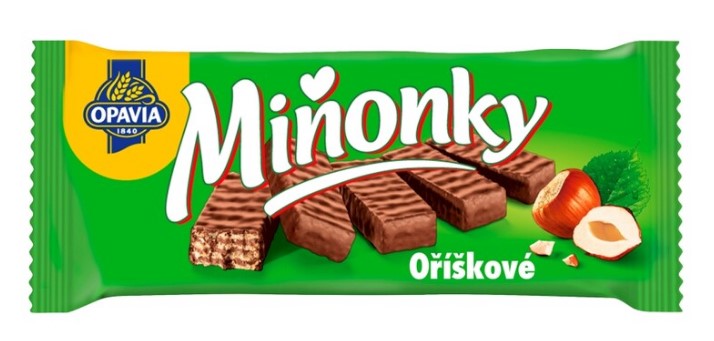 Opavia Minonky Hazelnut Wafers 5 pcs x 50g